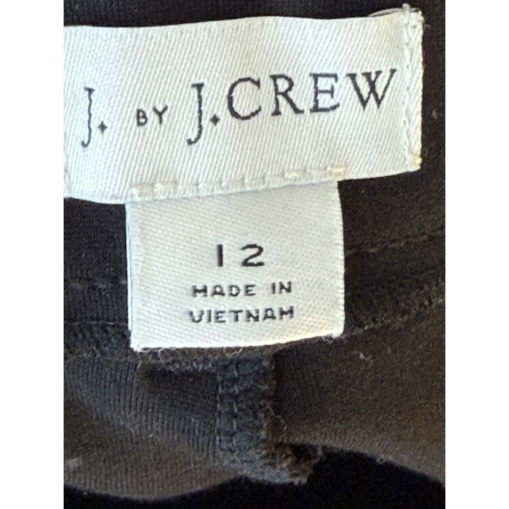 J. Crew Pants Women's 12 Black Ponte Slim Work L1308 Work Career‎ Business - Picture 6 of 6